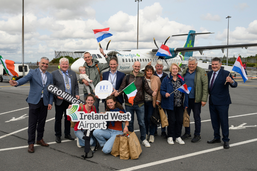 image for ireland west airport welcomes arrival of inaugural service from groningen