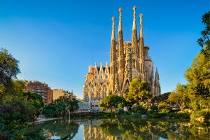 Picture of the Sagrada Familia in Barcelona Spain