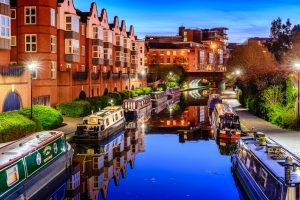 Image of a canal in Birmingham