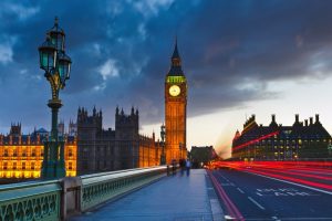 Photo of London city at night