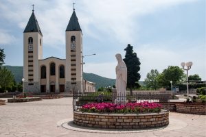 Photo of a holy statue in Medjugorje