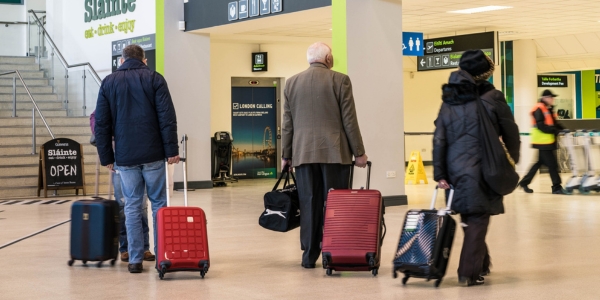 Image of elderly passengers in the airport