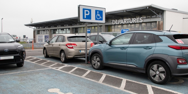 Image of Blue Badge PRM spaces in the car park
