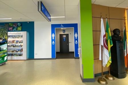 Image of bathrooms in main terminal